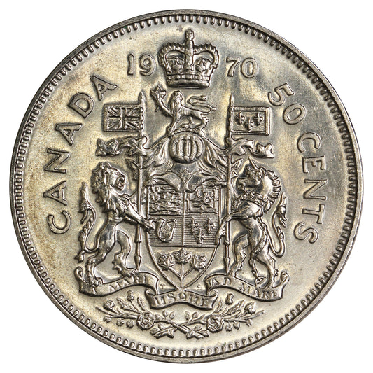 1970 Canada 50-cents Uncirculated (MS60)