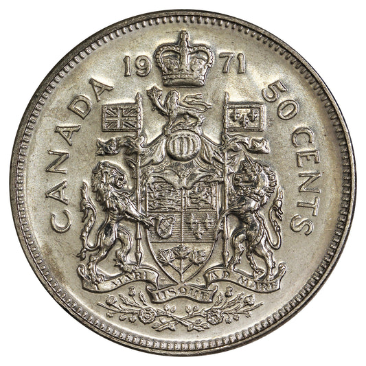 1971 Canada 50-cents Brilliant Uncirculated (MS63)