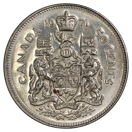 1971 Canada 50-cents Uncirculated (MS60)