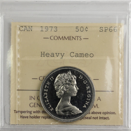 1973 Canada 50-cents ICCS Certified SP66 Heavy Cameo