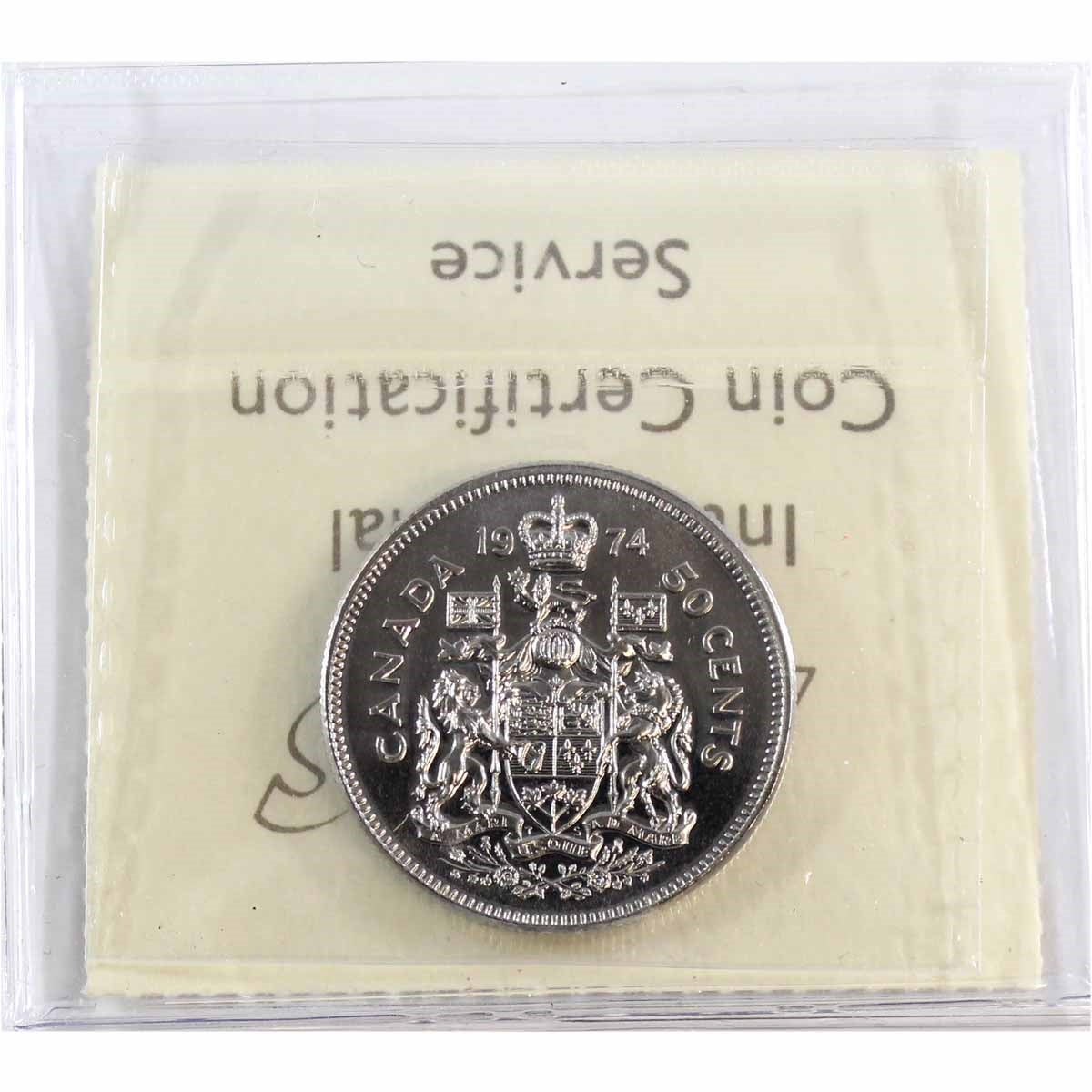 1974 Canada 50-cents ICCS Certified PL66 Heavy Cameo