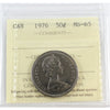 1976 Canada 50-cents ICCS Certified MS65