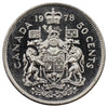 1978 Round Jewels Canada 50-cents Brilliant Uncirculated (MS63)