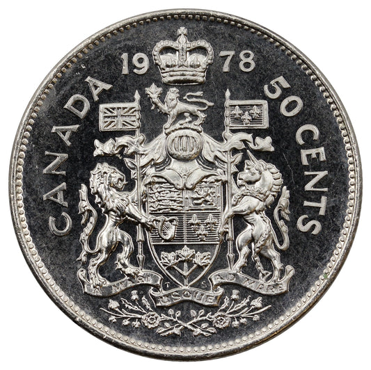 1978 Round Jewels Canada 50-cents Brilliant Uncirculated (MS63)