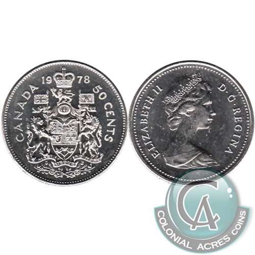 1978 Round Jewels Canada 50-cents UNC+ (MS62)