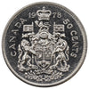 1978 Square Jewels Canada 50-cents Brilliant Uncirculated (MS63)