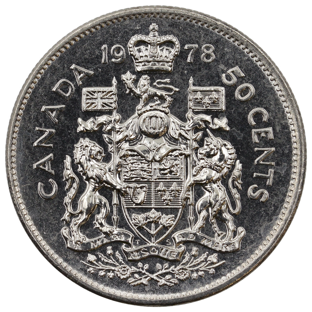 1978 Square Jewels Canada 50-cents Brilliant Uncirculated (MS63)