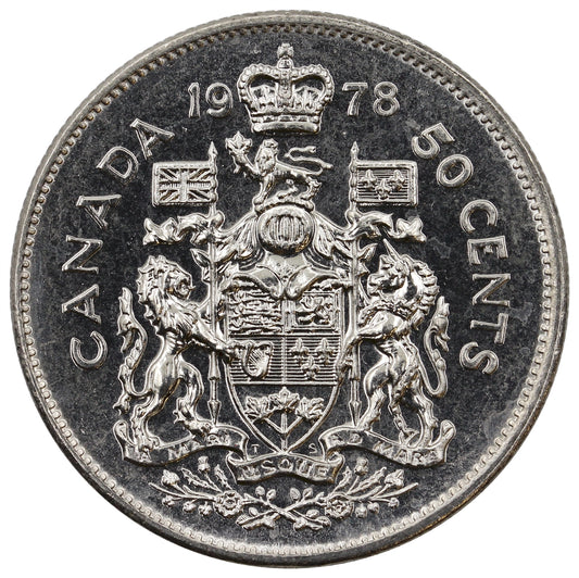 1978 Square Jewels Canada 50-cents Brilliant Uncirculated (MS63)