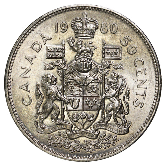 1980 Canada 50-cents Circulated