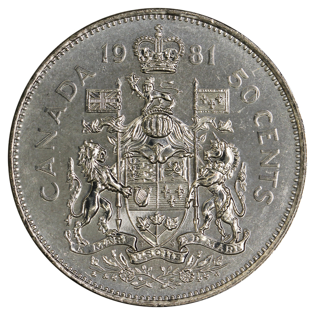 1981 Canada 50-cents Brilliant Uncirculated (MS63)
