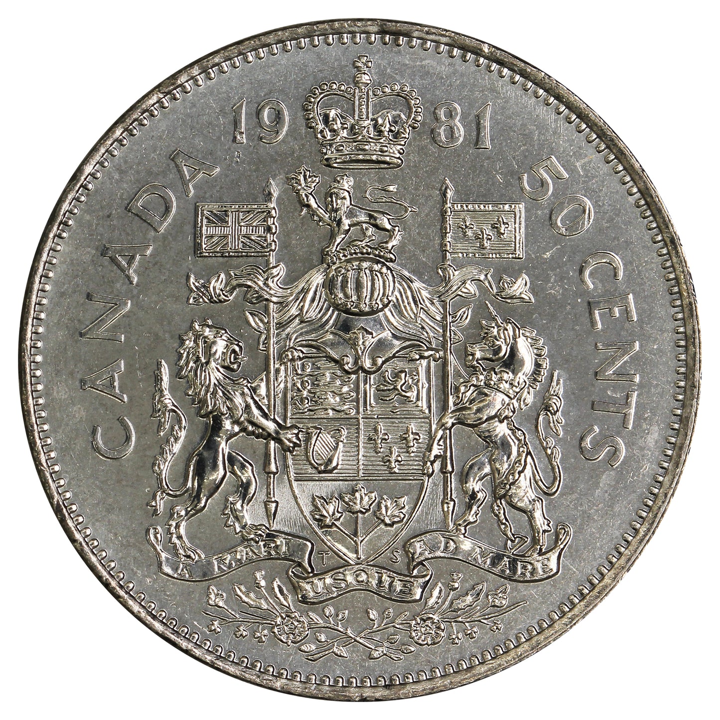 1981 Canada 50-cents Brilliant Uncirculated (MS63)