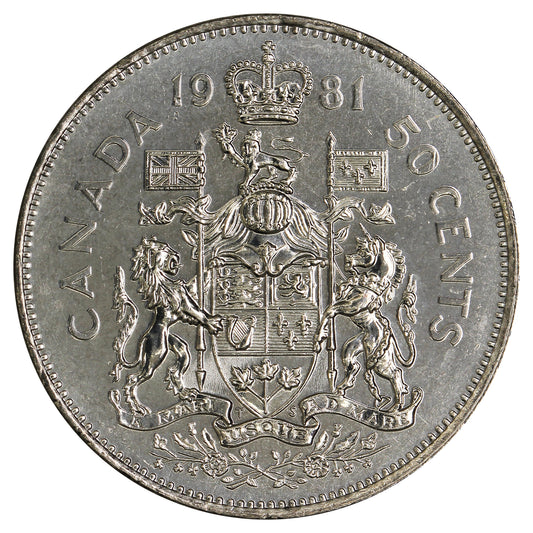 1981 Canada 50-cents Brilliant Uncirculated (MS63)