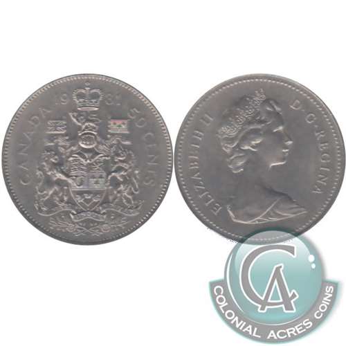 1981 Canada 50-cents Circulated