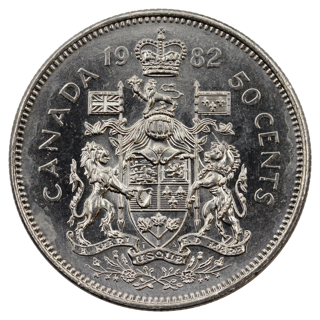 1982 Canada 50-cents Brilliant Uncirculated (MS63)