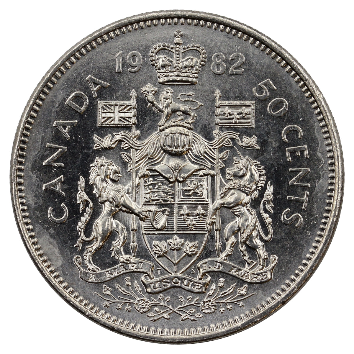 1982 Canada 50-cents Brilliant Uncirculated (MS63)