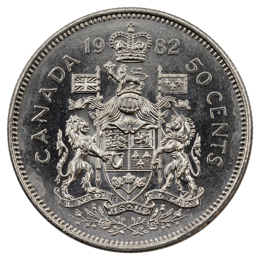 1982 Canada 50-cents Brilliant Uncirculated (MS63)