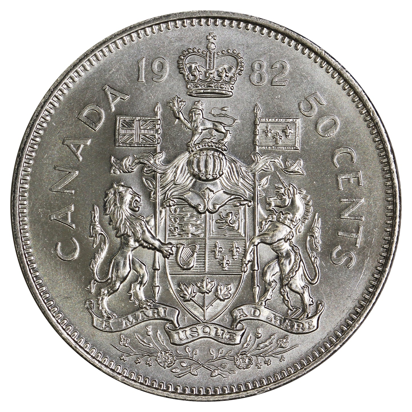 1982 Canada 50-cents Brilliant Uncirculated (MS63)