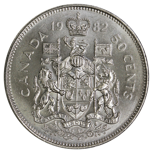 1982 Canada 50-cents Brilliant Uncirculated (MS63)
