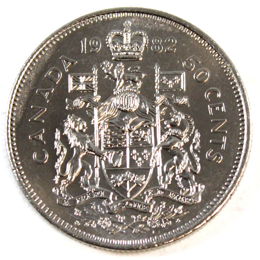 1982 Canada 50-cents Choice Brilliant Uncirculated (MS64)
