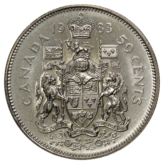 1983 Canada 50-cents Brilliant Uncirculated (MS63)