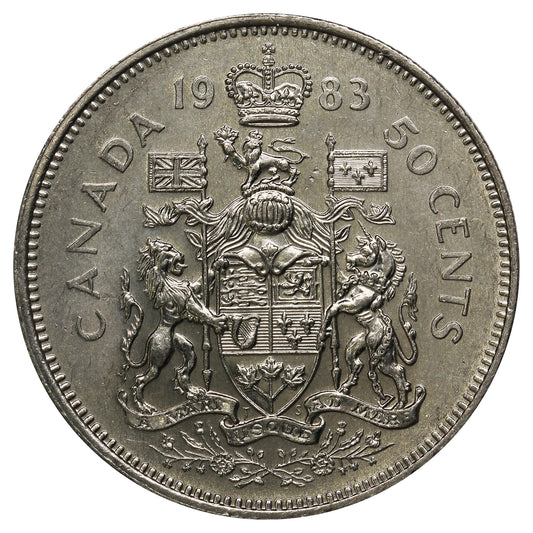 1983 Canada 50-cents Circulated