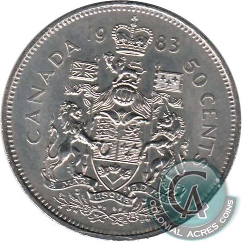 1983 Canada 50-cents UNC+ (MS62)