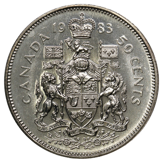 1983 Canada 50-cents Uncirculated (MS60)