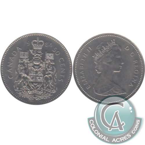 1984 Canada 50-cents Uncirculated (MS60)