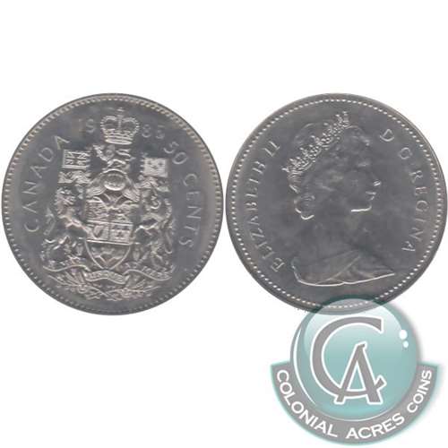 1985 Canada 50-cents Brilliant Uncirculated (MS63)