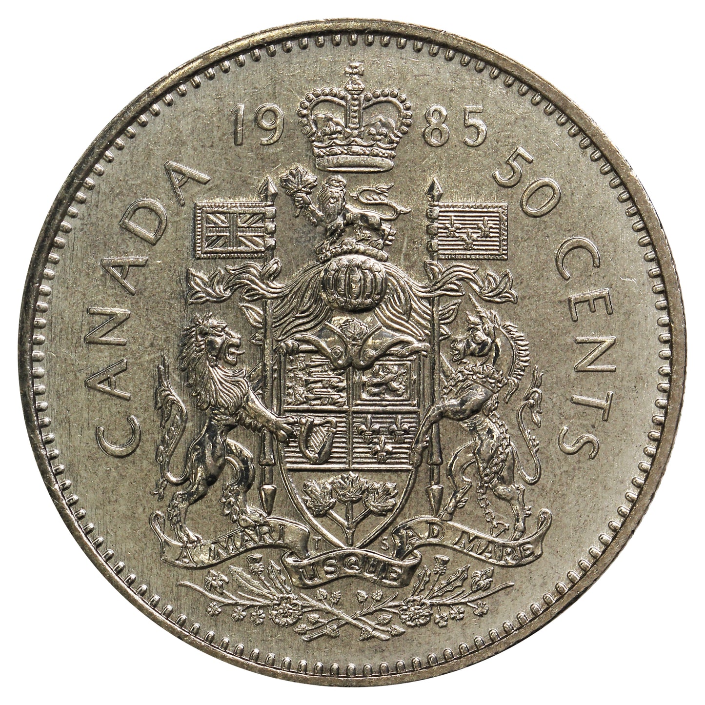 1985 Canada 50-cents Brilliant Uncirculated (MS63)