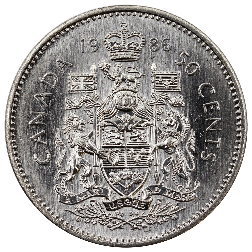 1986 Canada 50-cents Brilliant Uncirculated (MS63)