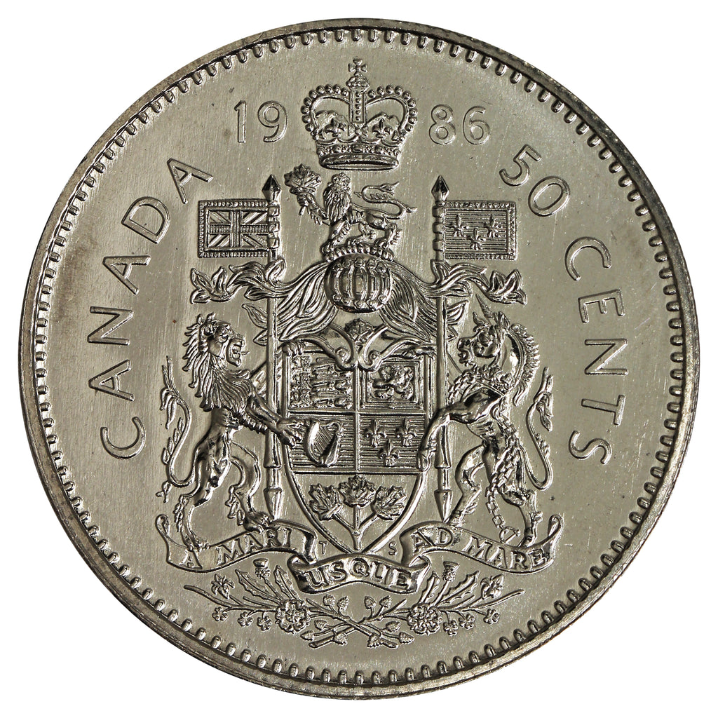 1986 Canada 50-cents Brilliant Uncirculated (MS63)