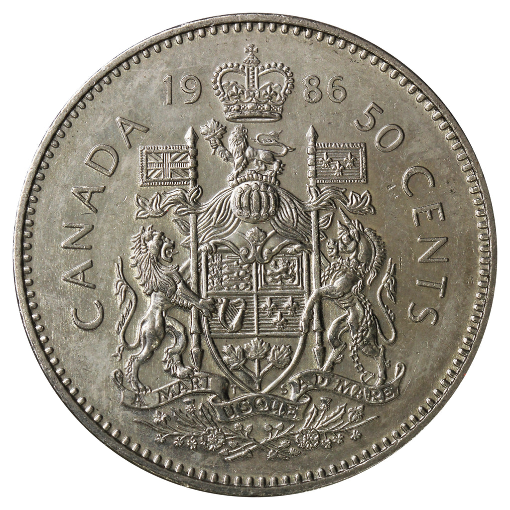 1986 Canada 50-cents Circulated