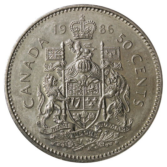 1986 Canada 50-cents Circulated
