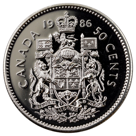 1986 Canada 50-cents Proof Like