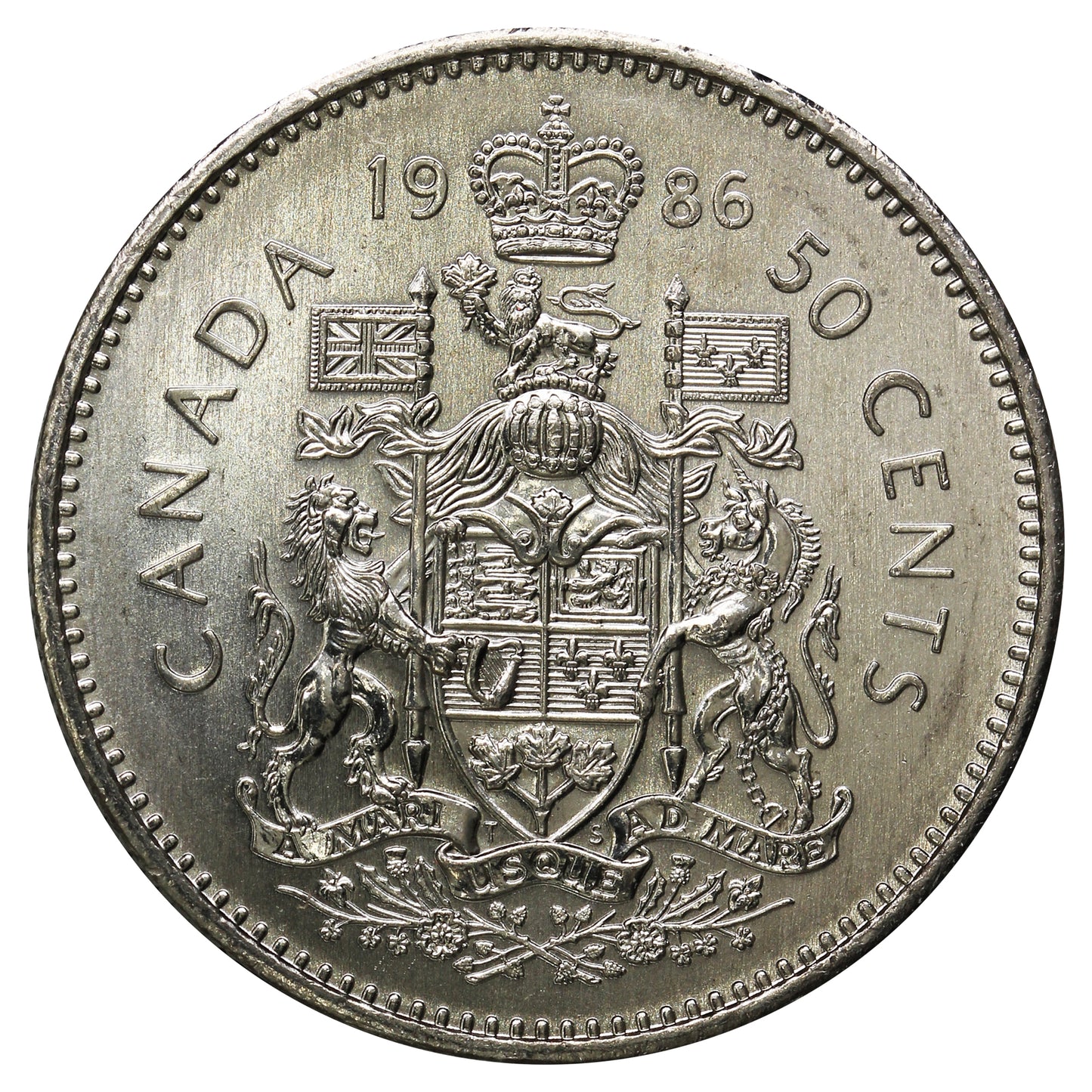 1986 Canada 50-cents UNC+ (MS62)