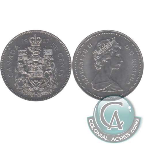 1987 Canada 50-cents Brilliant Uncirculated (MS63)