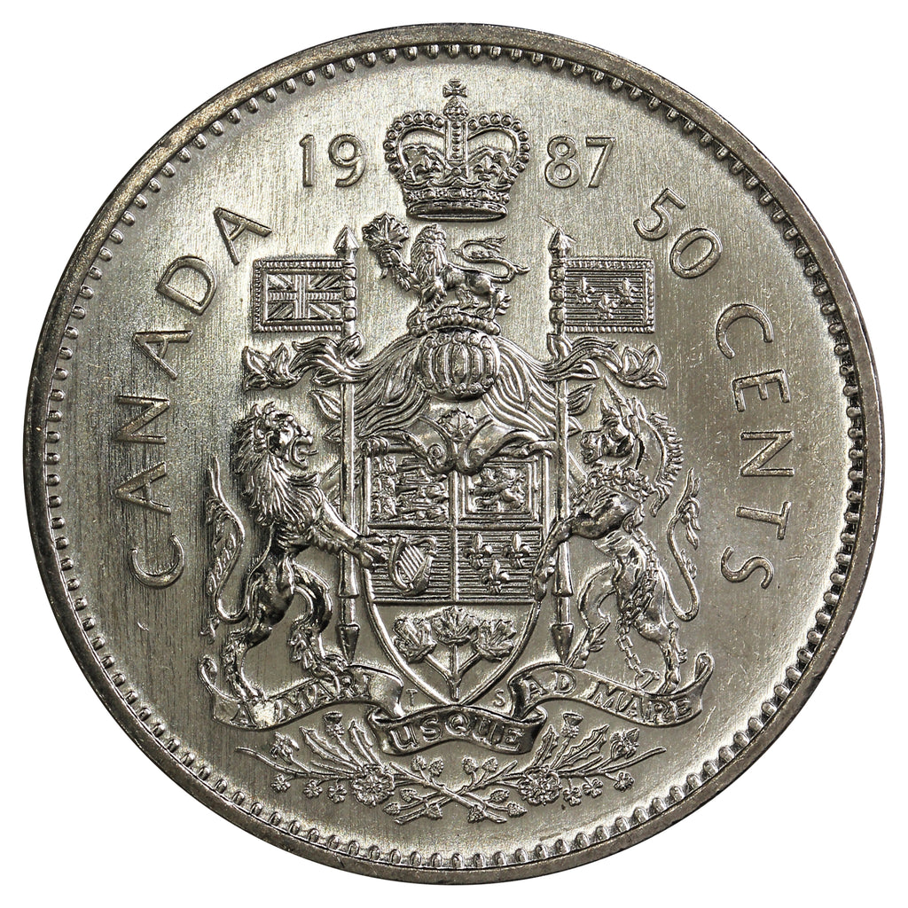 1987 Canada 50-cents Brilliant Uncirculated (MS63)