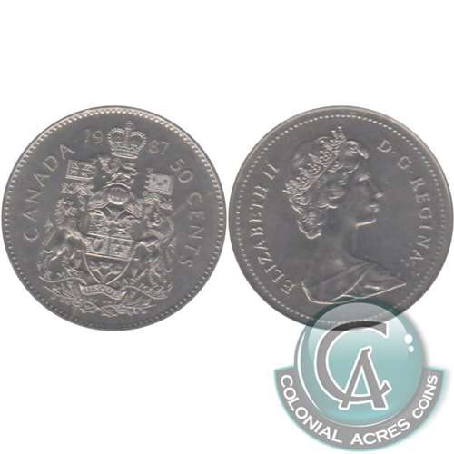 1987 Canada 50-cents Circulated