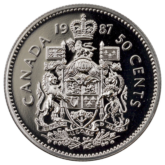 1987 Canada 50-cents Proof Like
