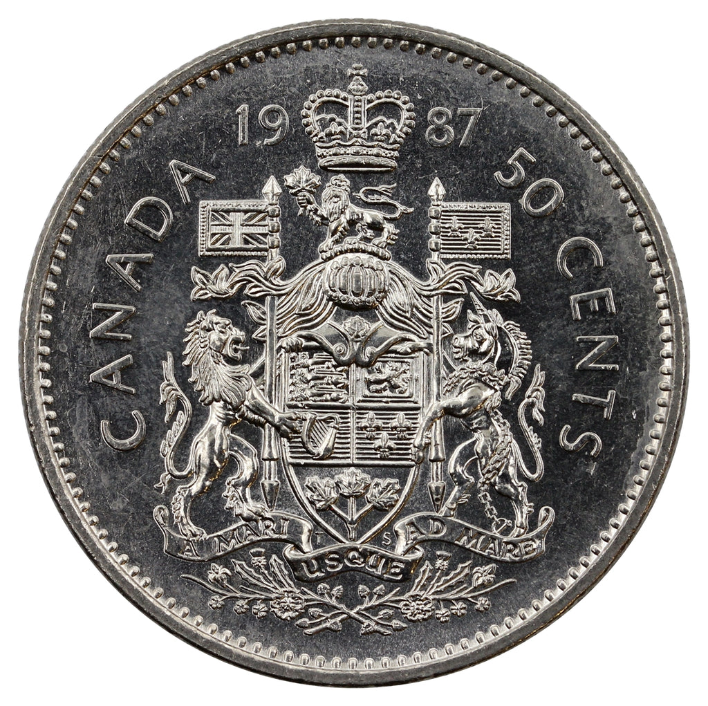 1987 Canada 50-cents UNC+ (MS62)