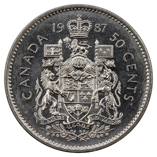 1987 Canada 50-cents UNC+ (MS62)