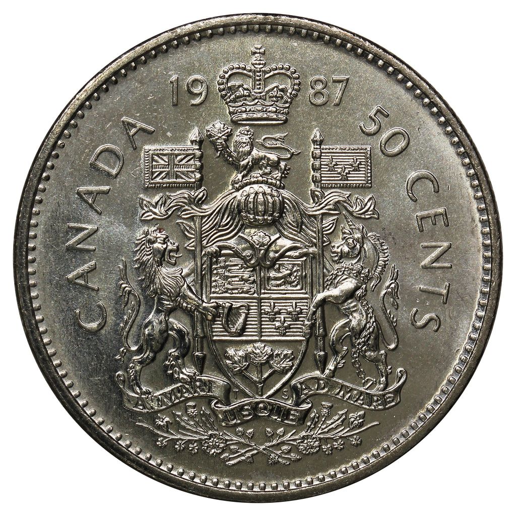 1987 Canada 50-cents UNC+ (MS62)