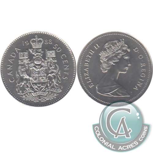 1988 Canada 50-cents Brilliant Uncirculated (MS63)