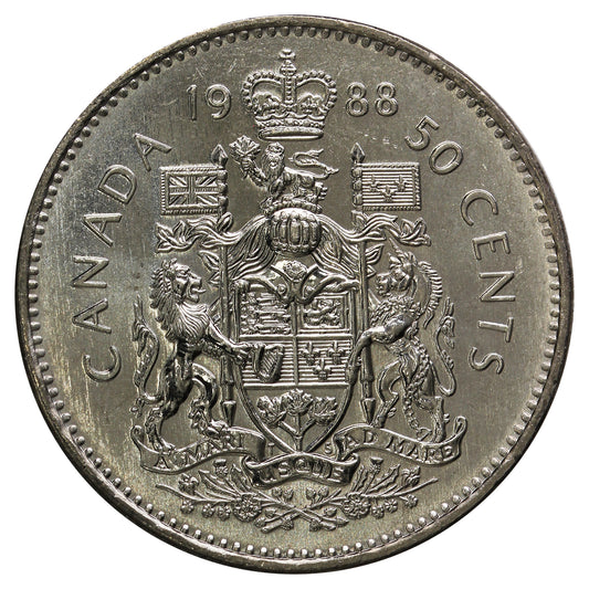 1988 Canada 50-cents UNC+ (MS62)