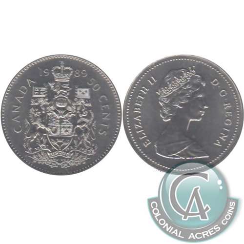 1989 Canada 50-cents Brilliant Uncirculated (MS63)