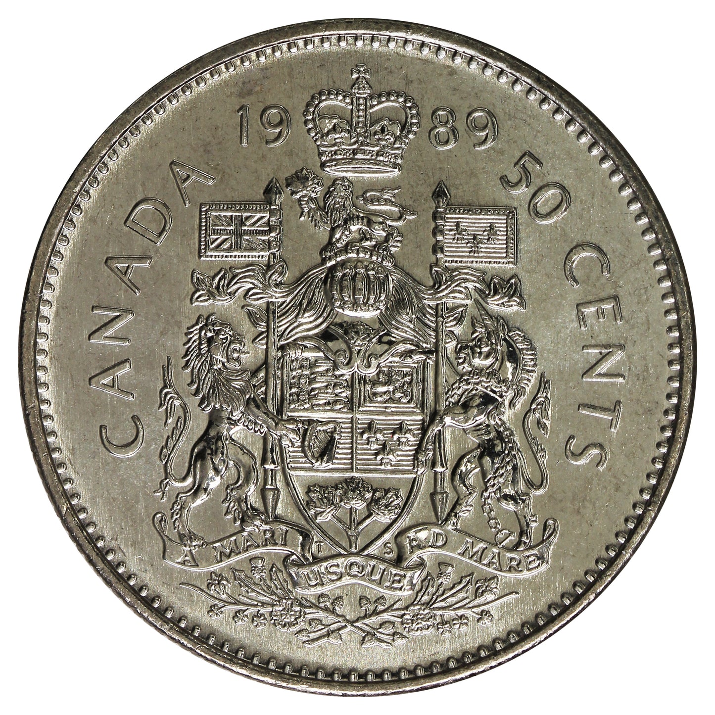 1989 Canada 50-cents Brilliant Uncirculated (MS63)