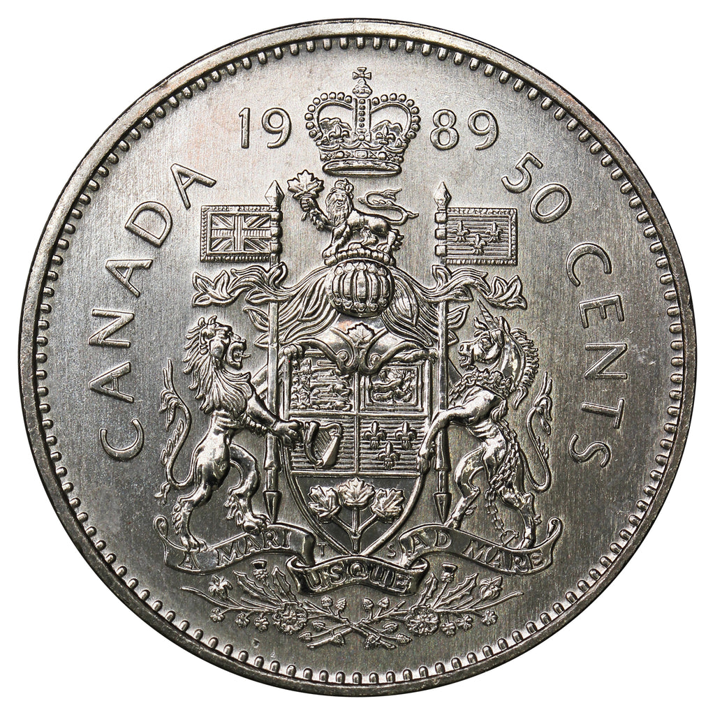 1989 Canada 50-cents UNC+ (MS62)