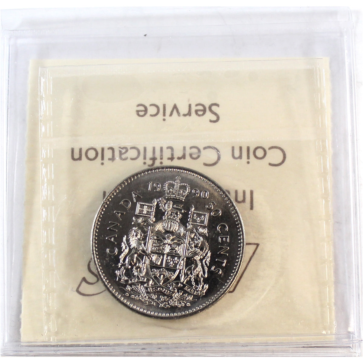 1990 Canada 50-cents ICCS Certified MS65