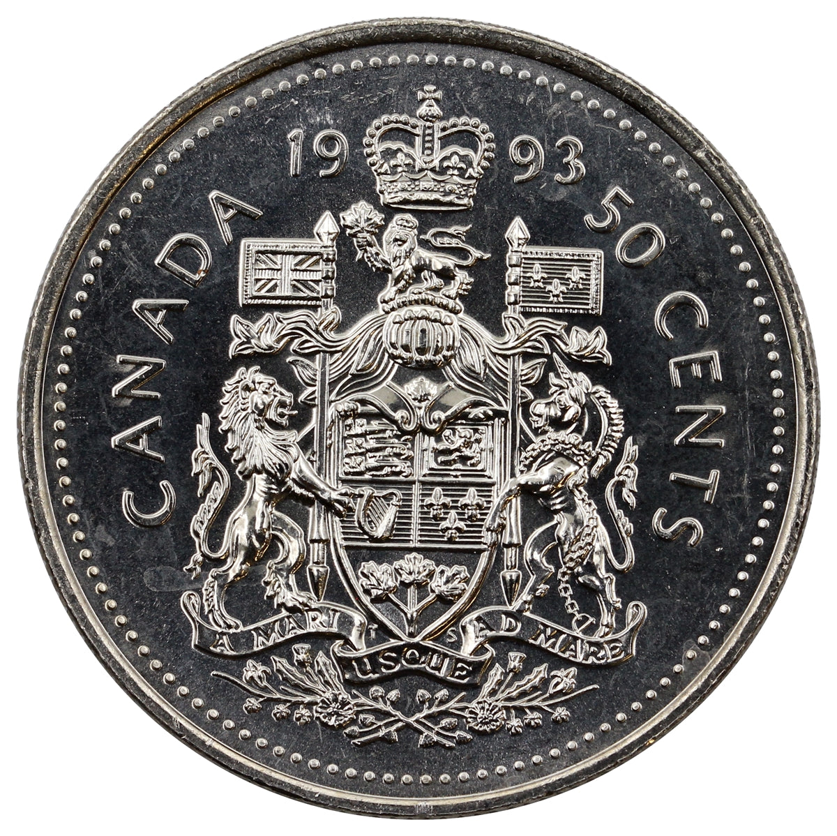 1993 Canada 50-cents Brilliant Uncirculated (MS63)